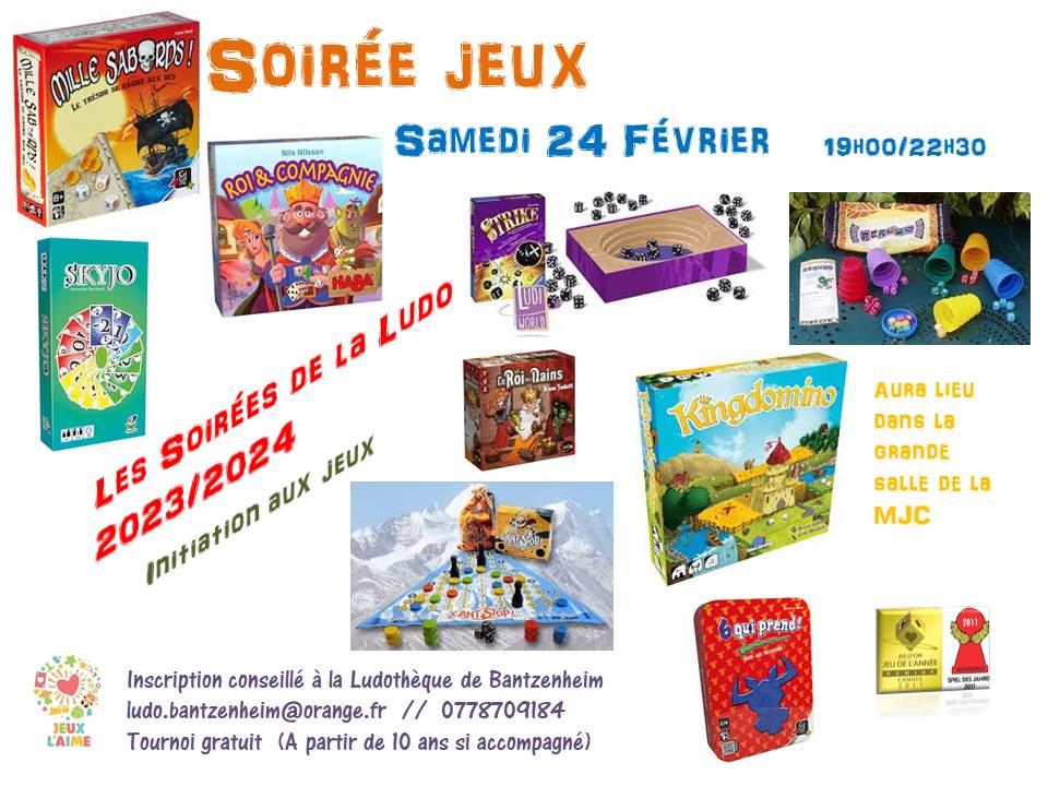 Soirée jeu février