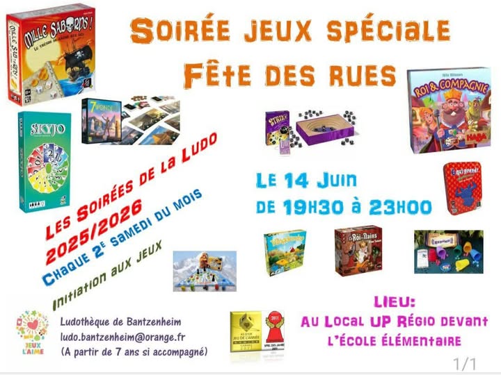 Soirée jeu 1er semestre
