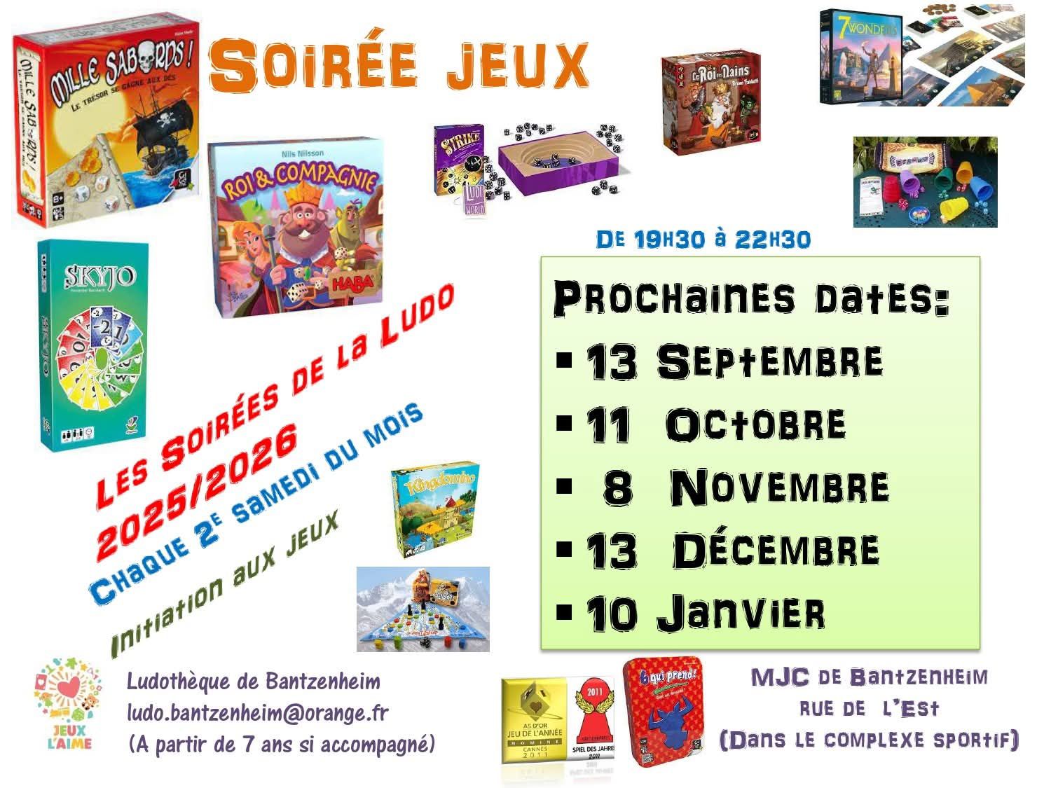 Soirée jeu 2ème semestre
